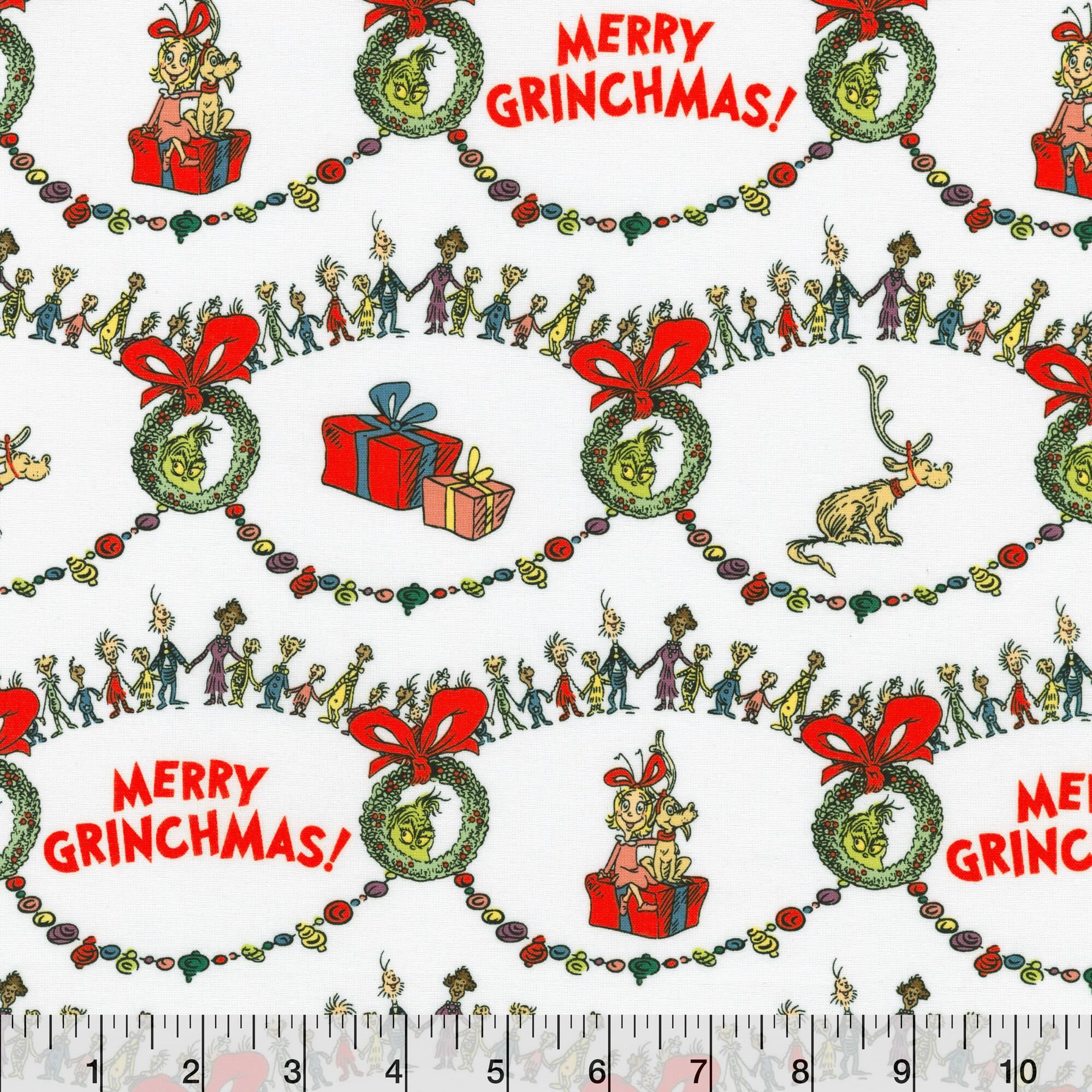 Dr. Seuss™ The Grinch Whoville Cotton Fabric